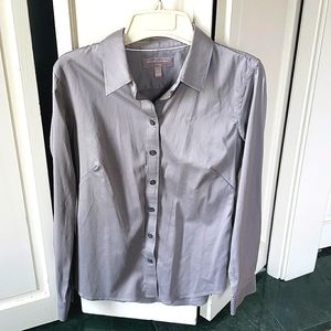 Banana Republic Gray Button Down Dress Shirt